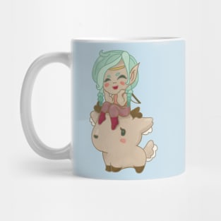 Forest Elf and Deer Familiar Mug